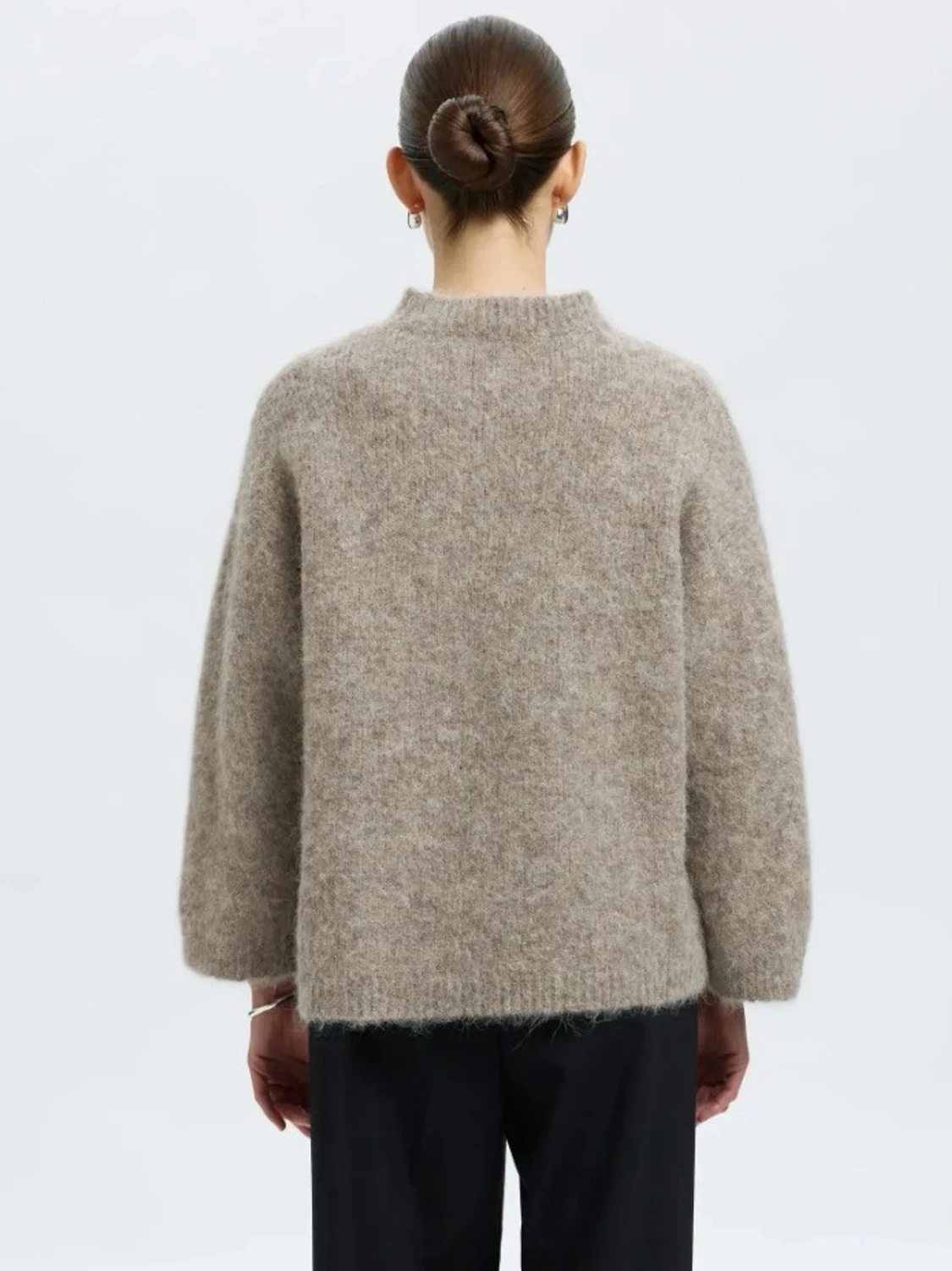 Stickad alpaca tröja  - 1