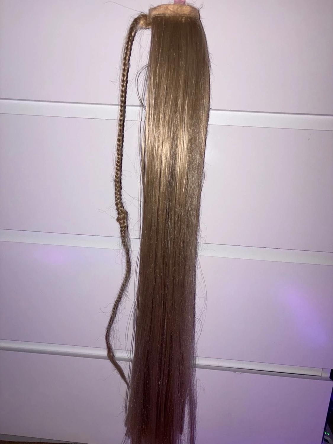 Långt blont löshår