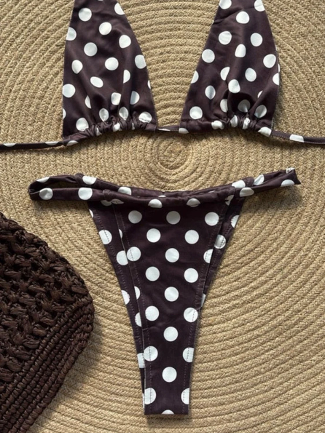 Trekantsbikini Polka dot bikini vintage style