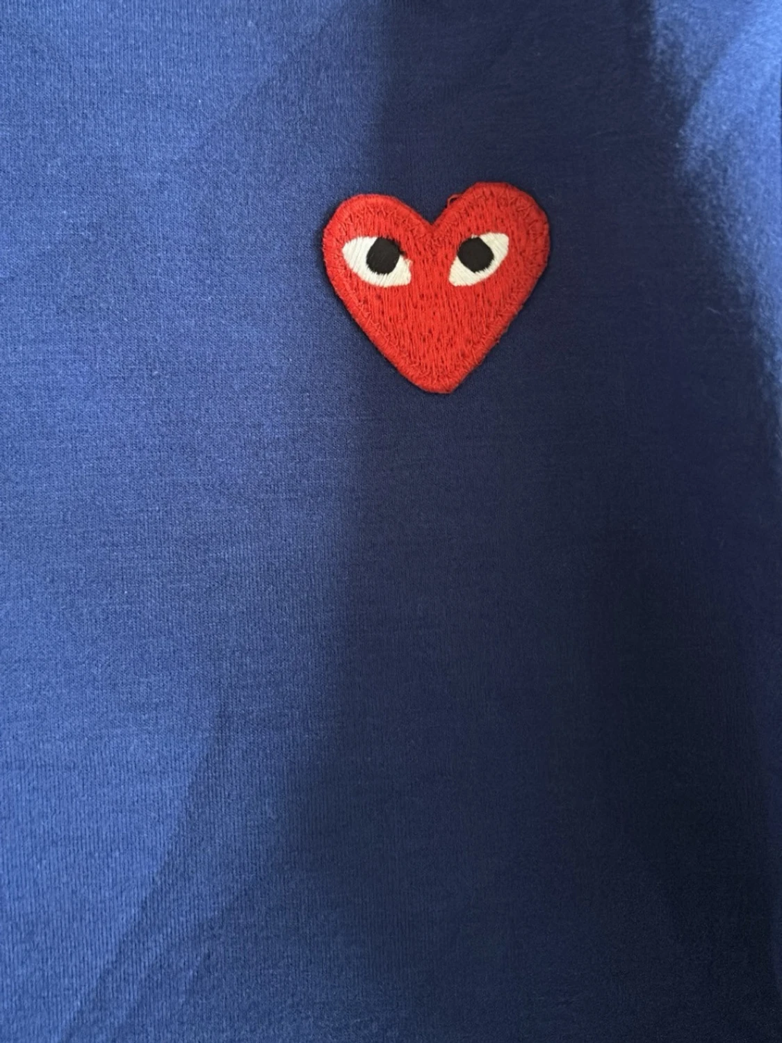 Blå hoodie från Comme des Garçons Play - 1