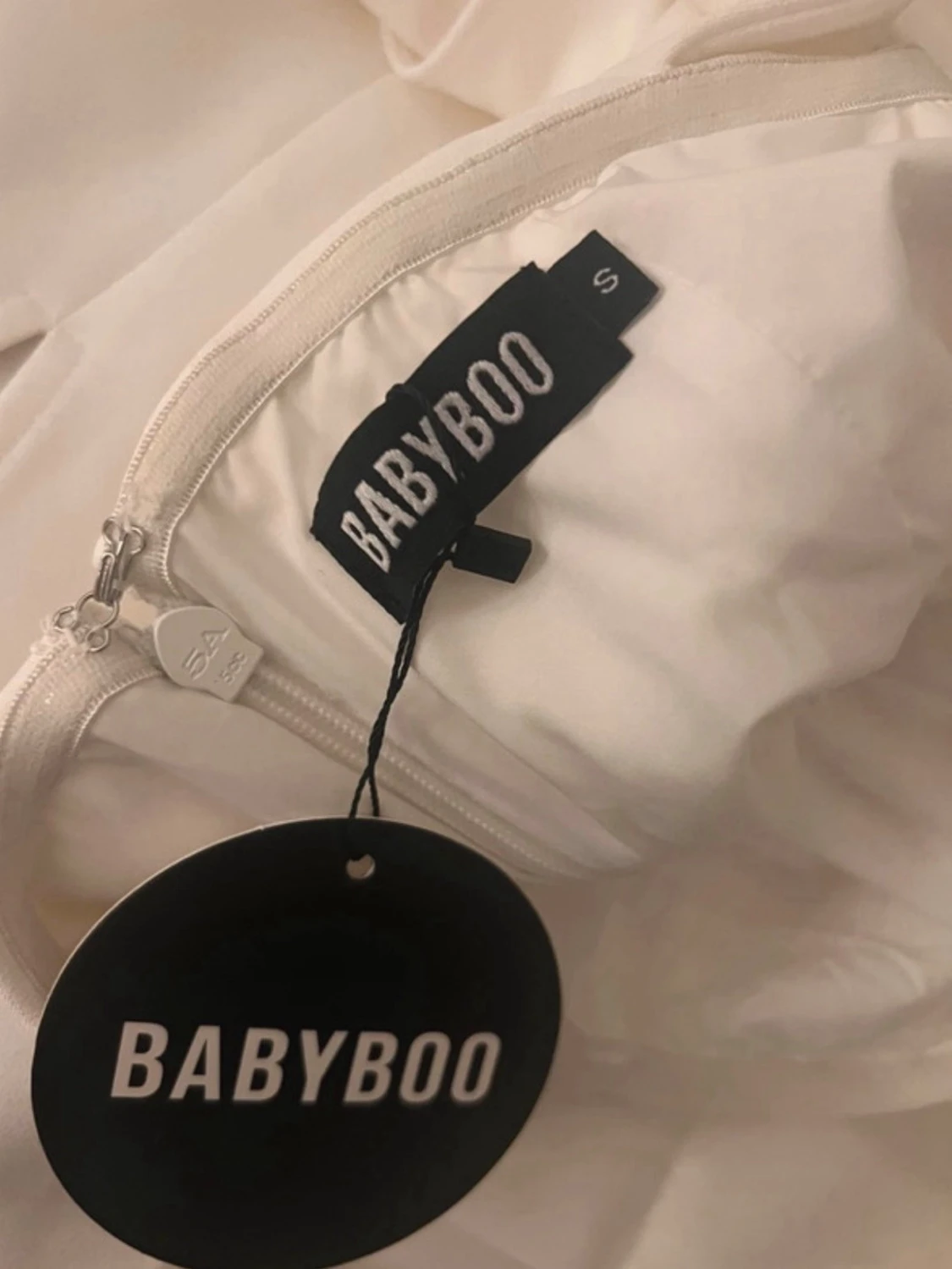Vit långklänning från Babyboo - 1