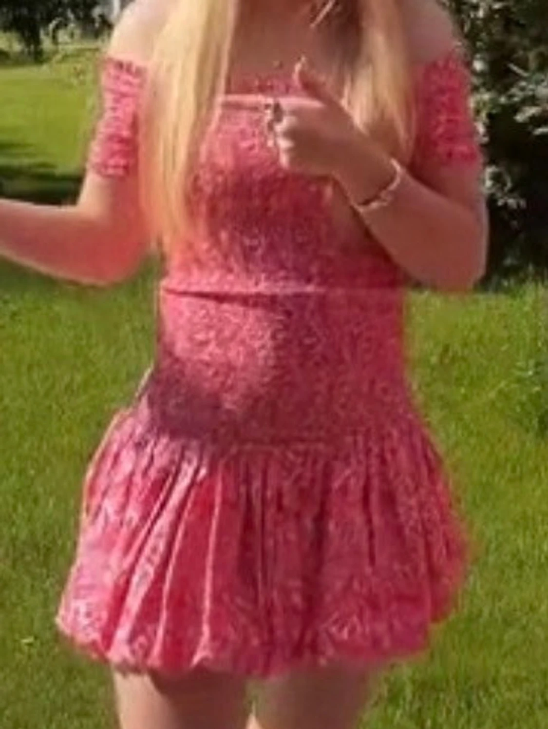 Rosa klänning