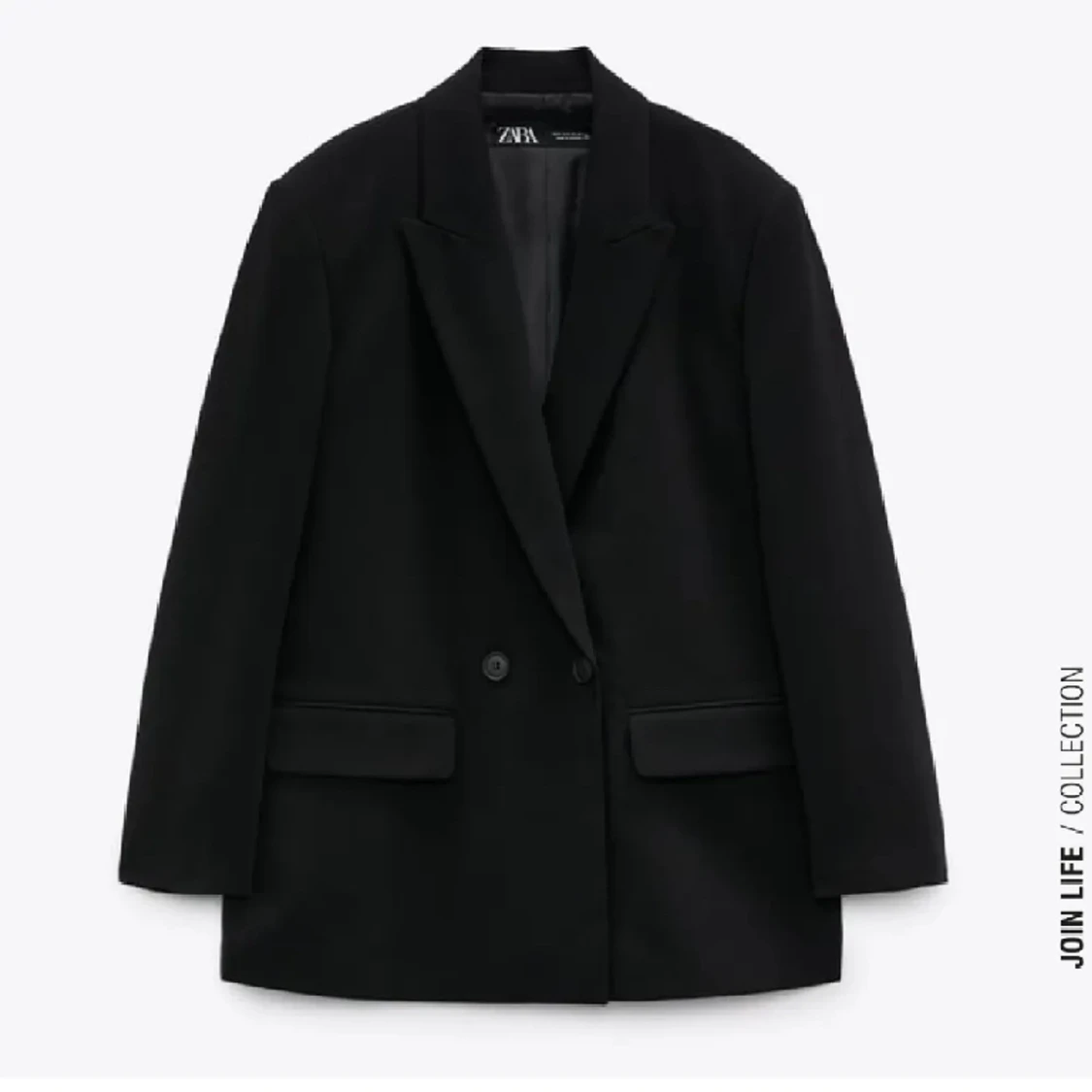 Oversized Svart Kavaj - 90