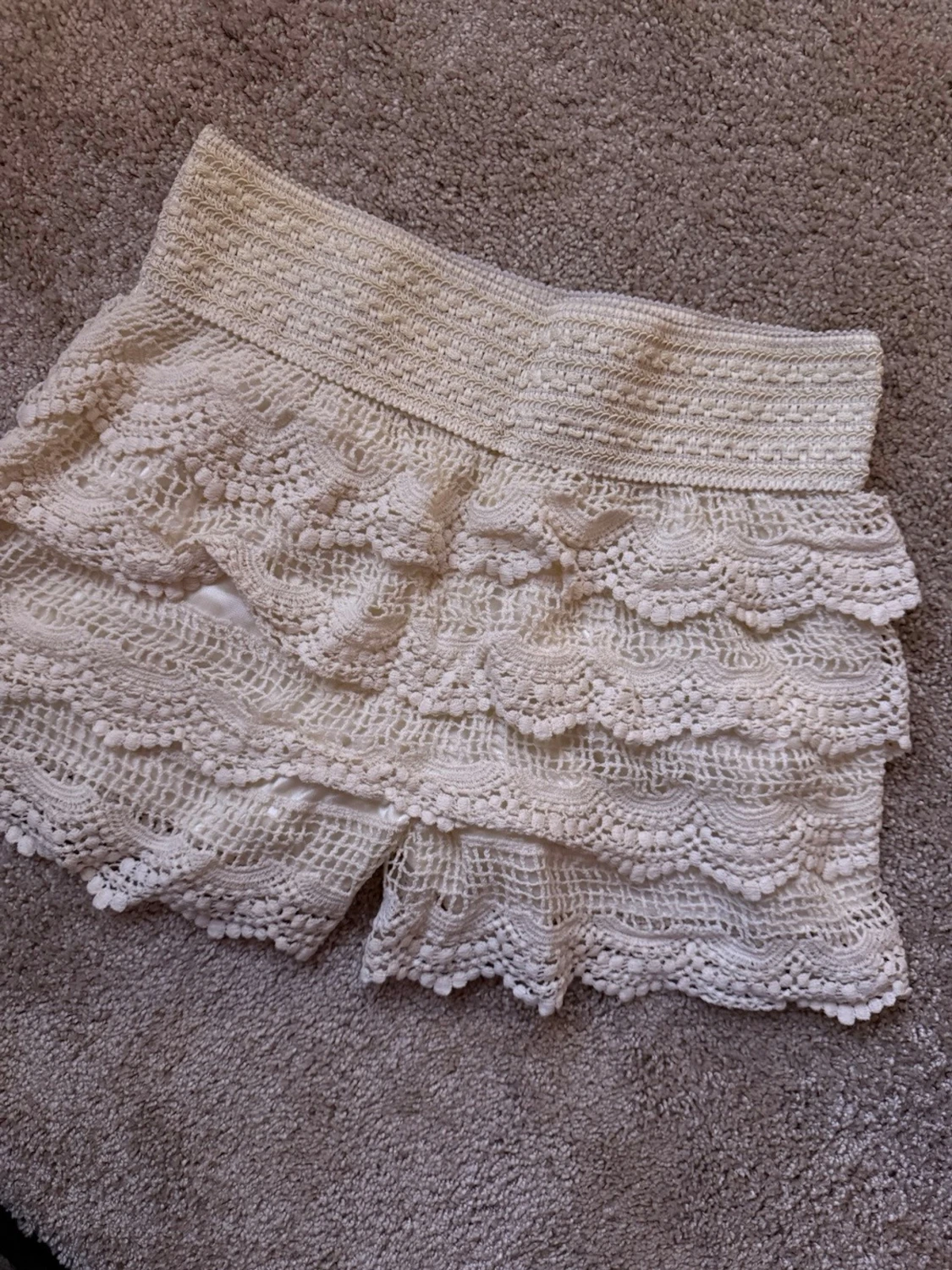 Spetsshorts vita  - 1