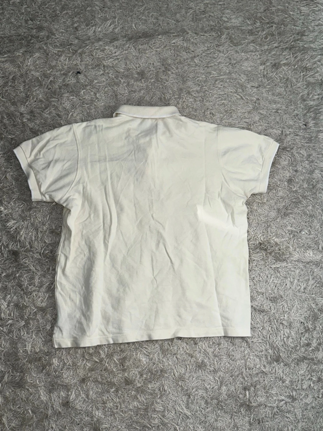 Vit kortärmad pikétröja från burberry - 1