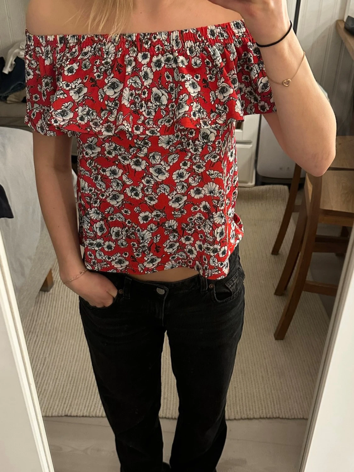 Offshoulder topp