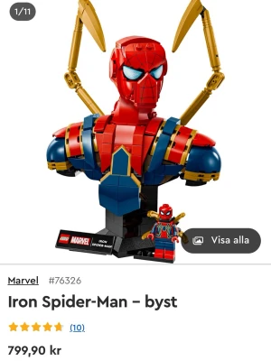 LEGO Marvel Iron Spider-Man byst - Helt ny och oöppnad. Köpte fel! 