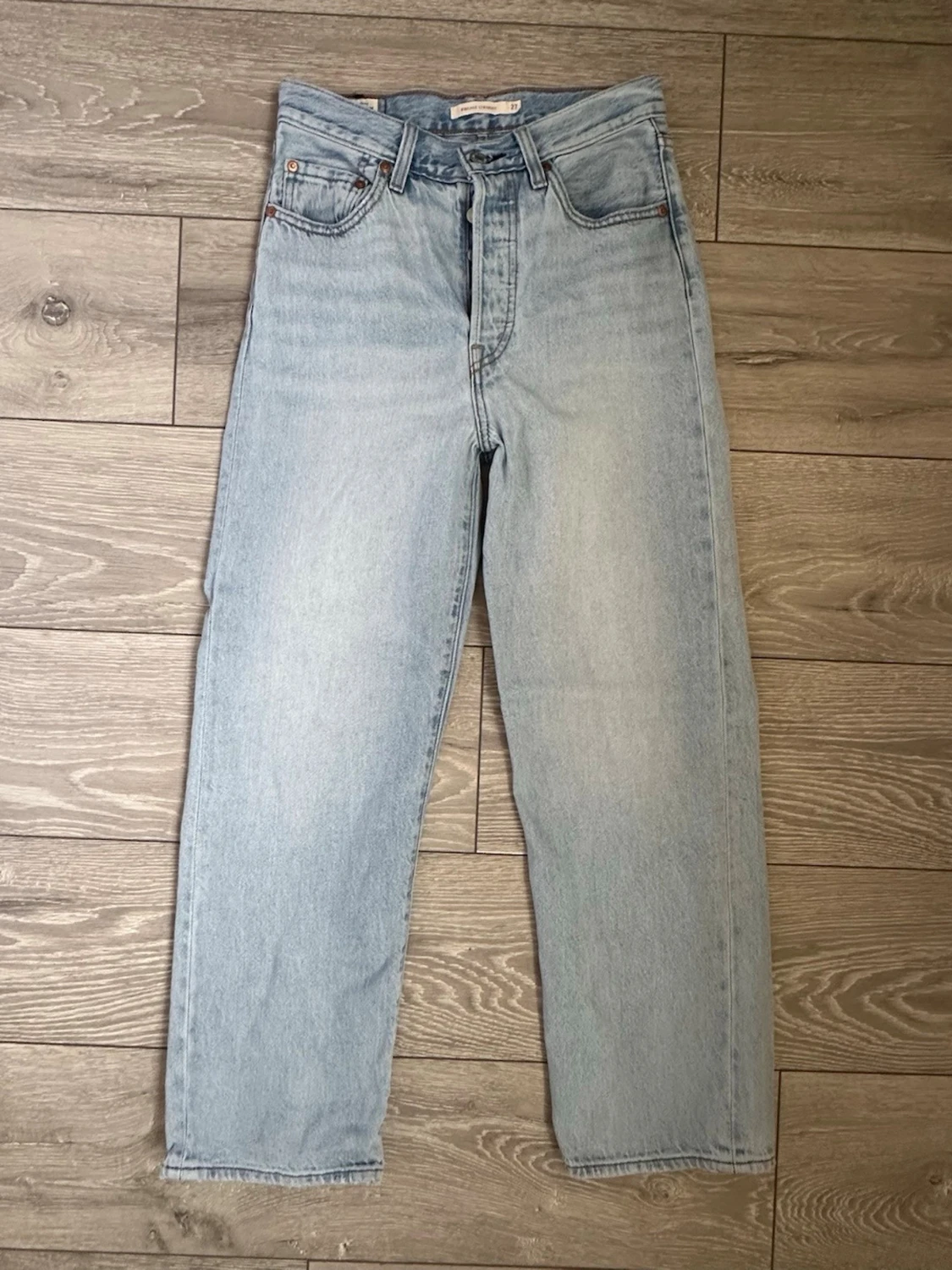 Levi's ljusblå raka jeans - 2