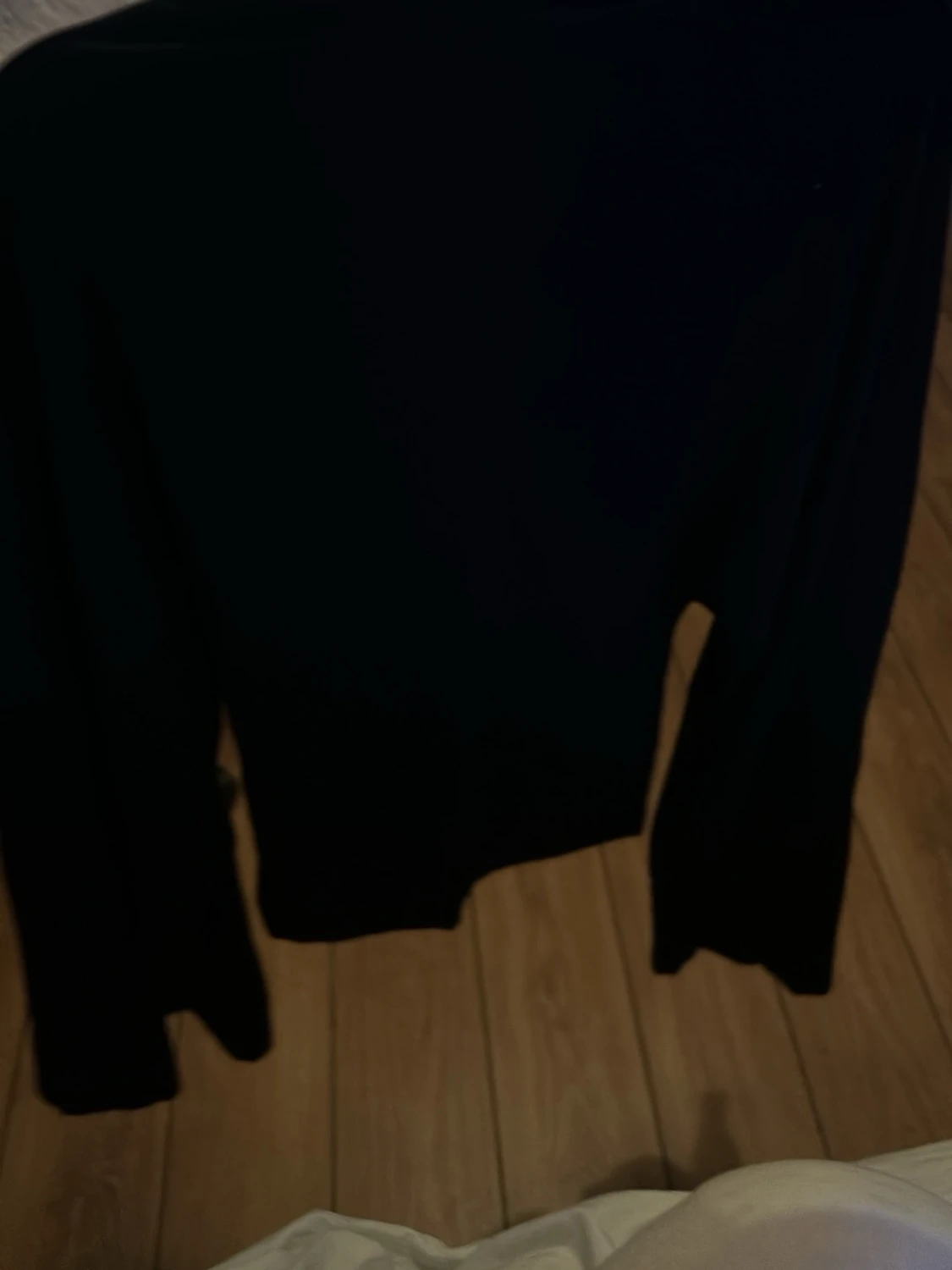 Svart basic cardigan - 1
