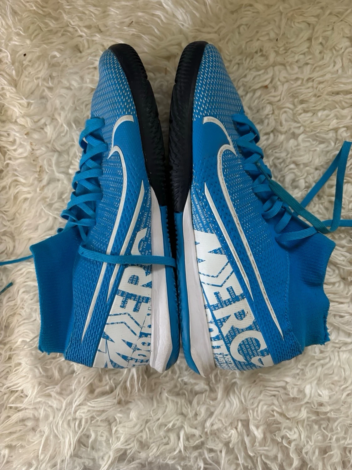 Nike Mercurial blå fotbollsskor - 1
