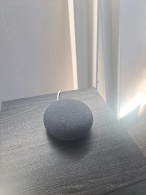 Goggle home mini - Fungerar perfekt, inga repor. Klarar musik, röststyrning och smarta hem. Pris: 250 kr
