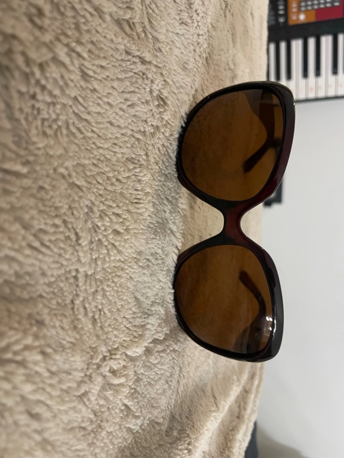 Stora bruna solglasögon - 1