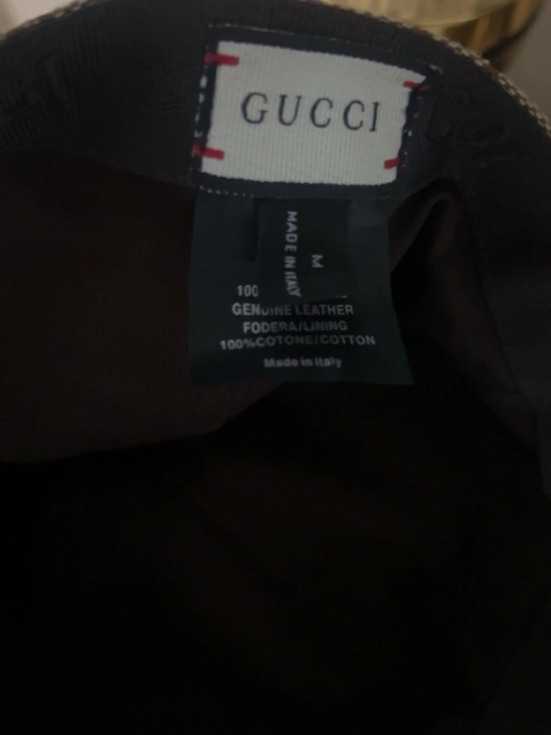 Gucci beige keps med GG-mönster - 3
