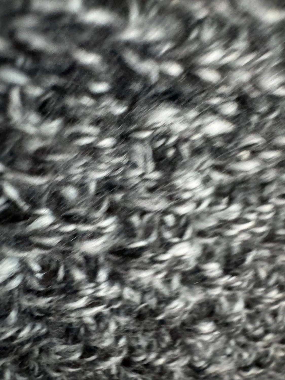 Gråmelerad kofta med sjalkrage - 3