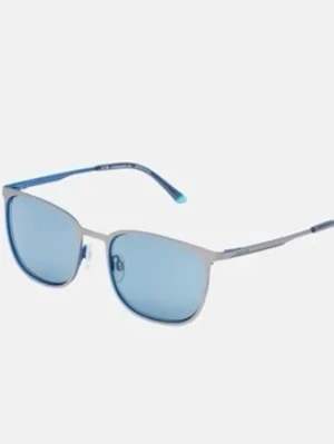 Blåa solglasögon med metallbåge - Solglasögon från Jaguar med tunna metallbågar och blåtonade glas. Aldrig använda dvs nya då jag råkade köpa 2 par, fodral och duk följer med, priset är ej hugget i sten.