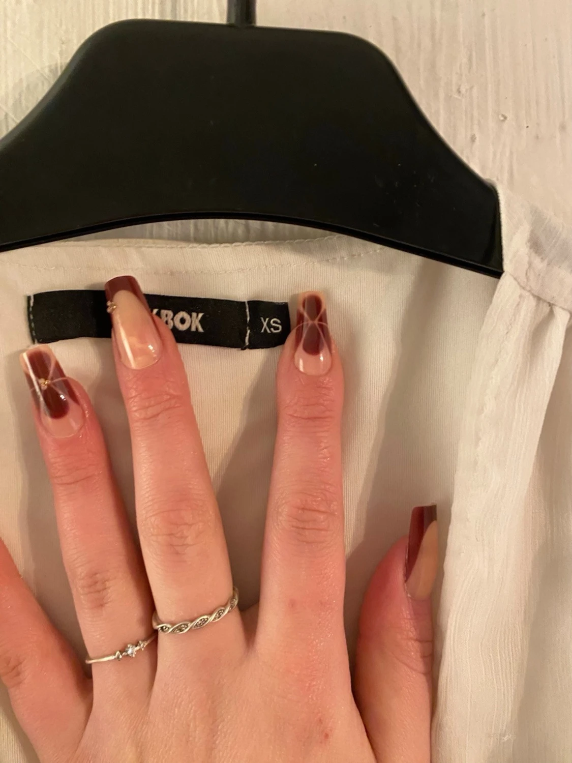 Vit omlottblus från Bik Bok - 1