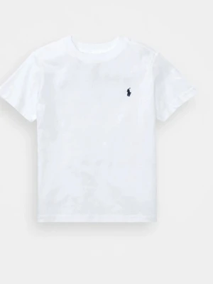 Vit t-shirt från Ralph Lauren - Klassisk vit t-shirt från Ralph Lauren med korta ärmar och rund halsringning. T-shirten har en liten broderad logga i mörkblått på bröstet och är tillverkad i mjuk bomull för en skön känsla.