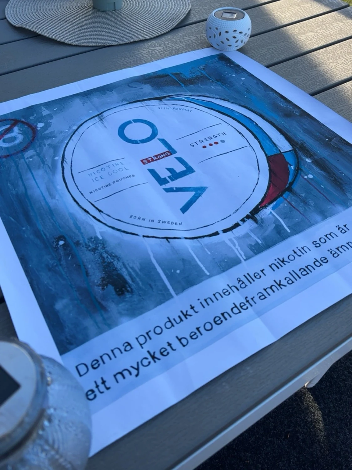 Poster med VELO snusmotiv - 2