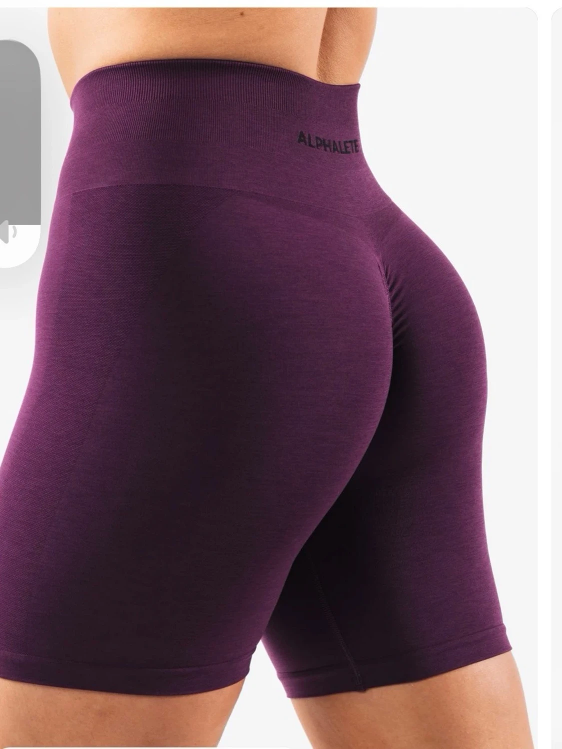 Mörklila seamless shorts från Alphalete