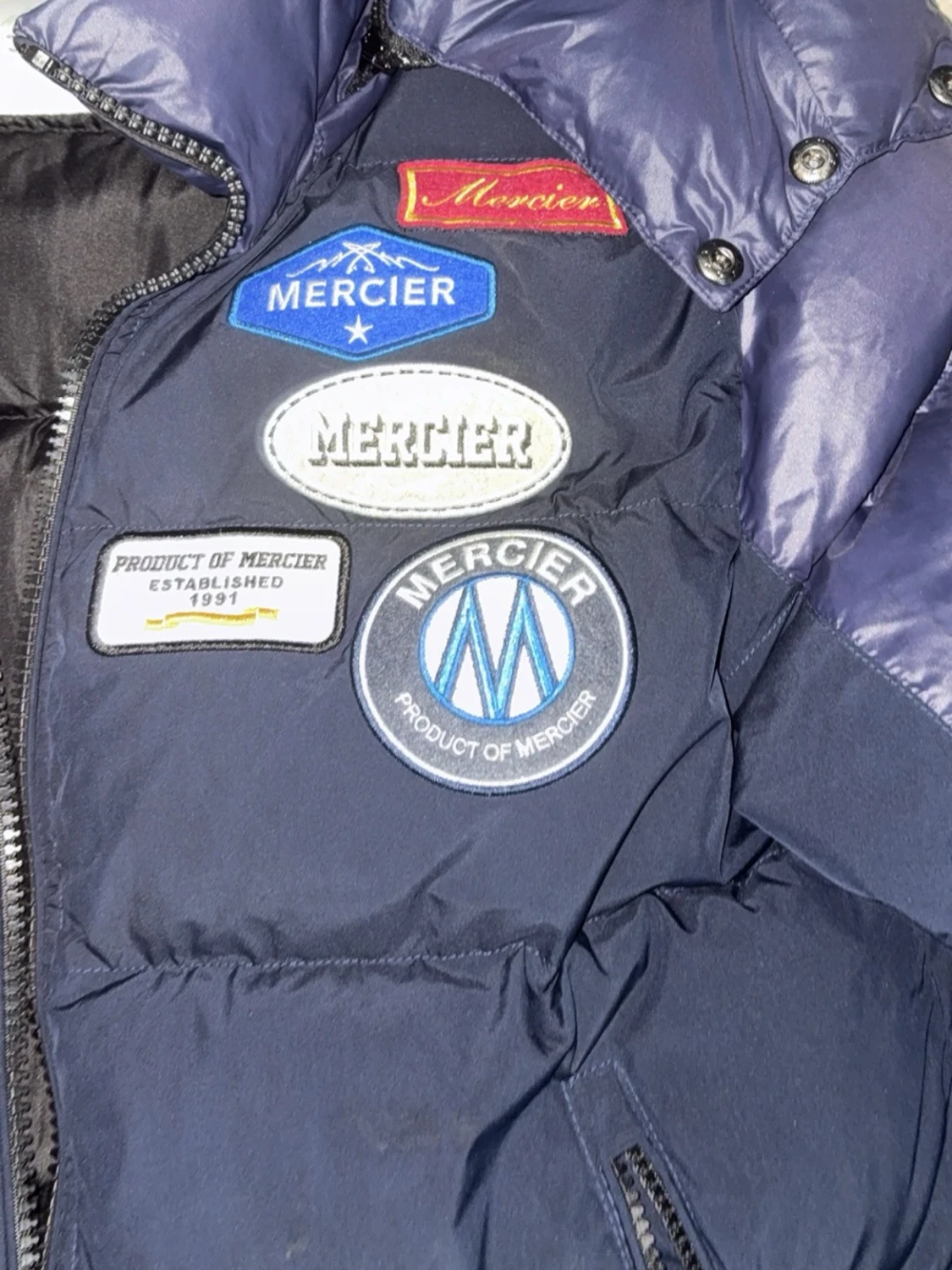 Mörkblå dunjacka från Mercier - 1