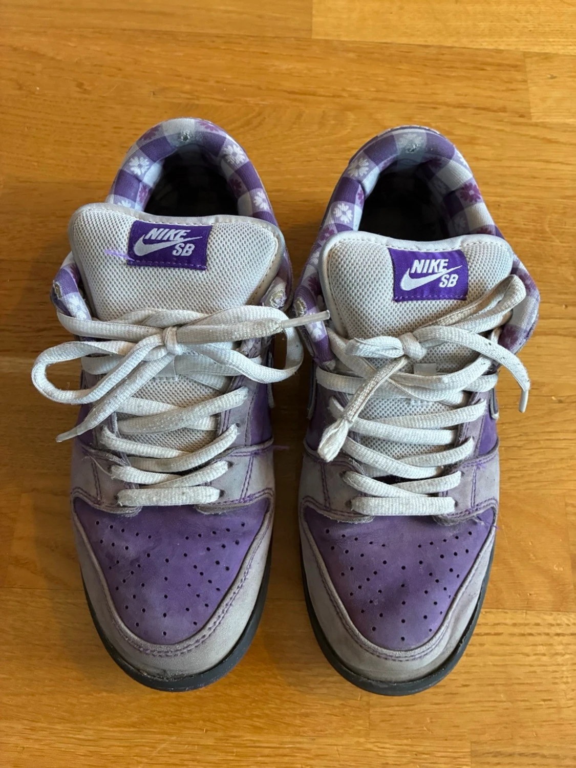Nike SB Dunk Low Purple Plaid