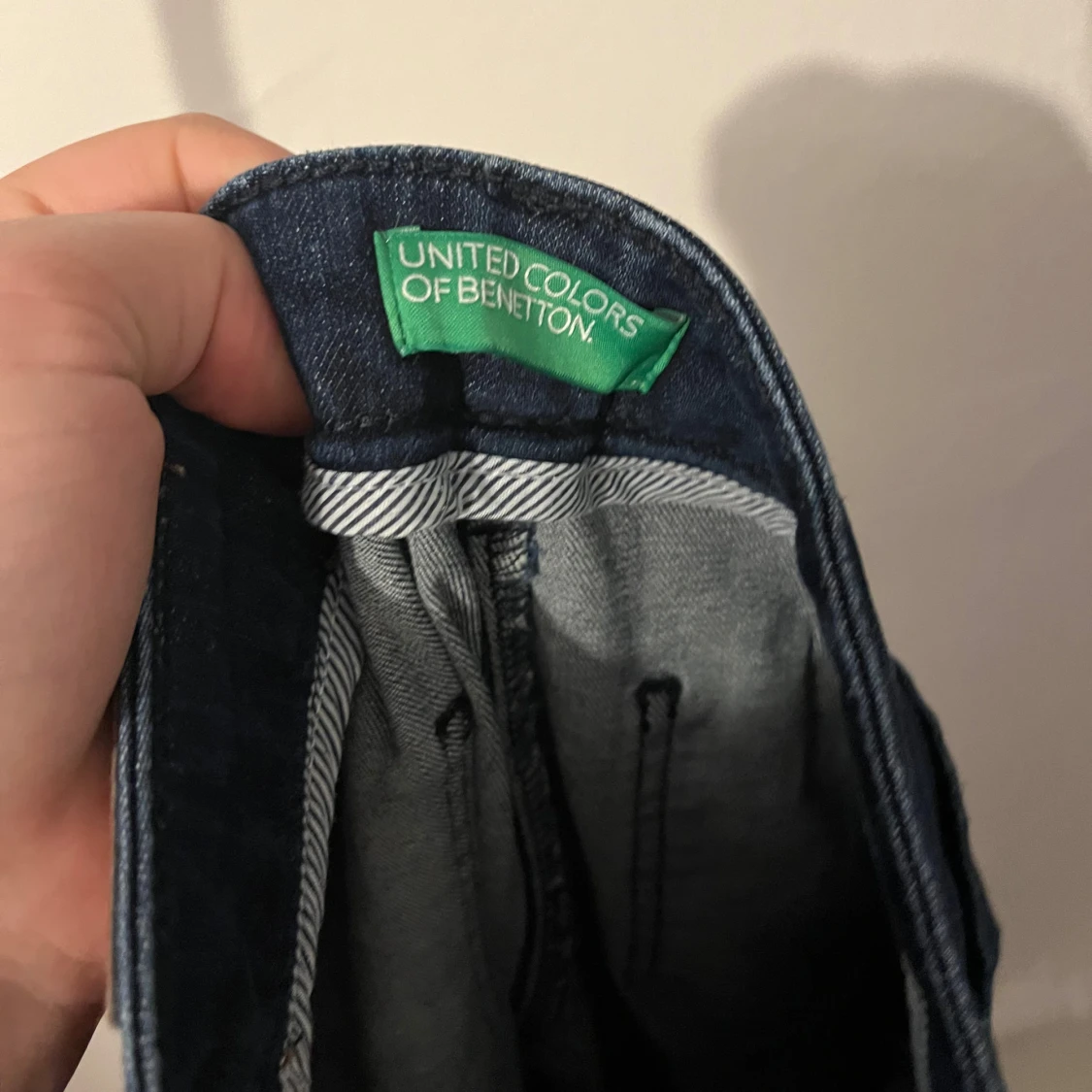 Mörkblå wide jeans från United Colurs of Benetton - 3