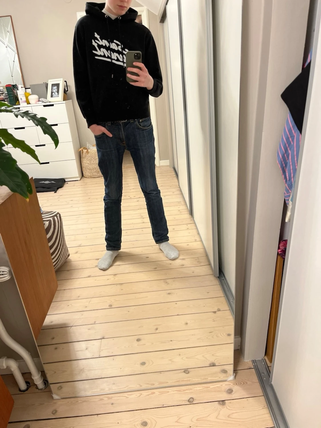 Svart Saint Laurent hoodie - 1