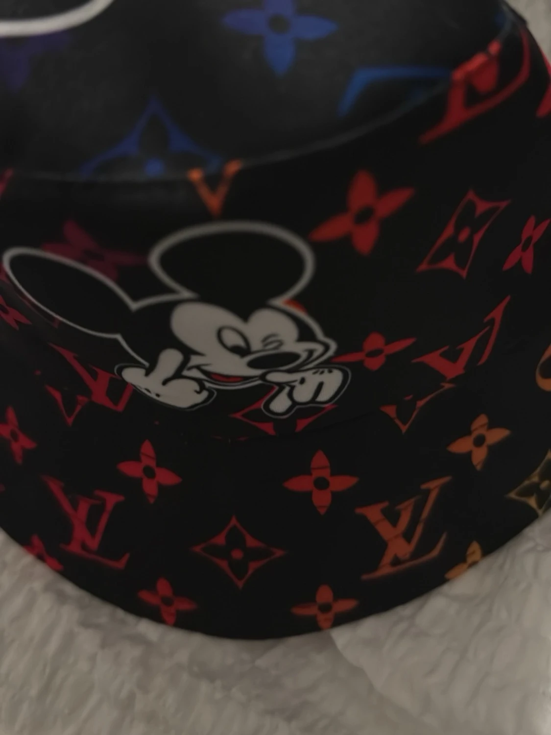 Svart bucket hat med Mickey Mouse - 2