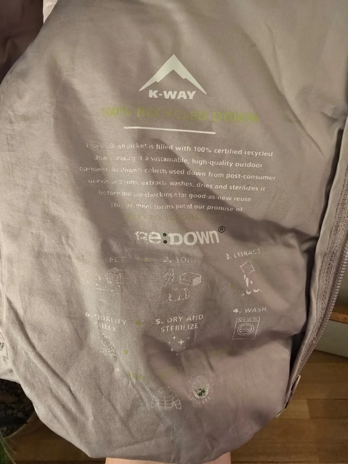 Ljuslila dunjacka från K-way - 3