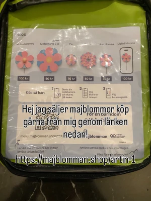 Majblommor 2026  - Säljer årets majblommor. Länken: https://majblomman.shop/artin-1