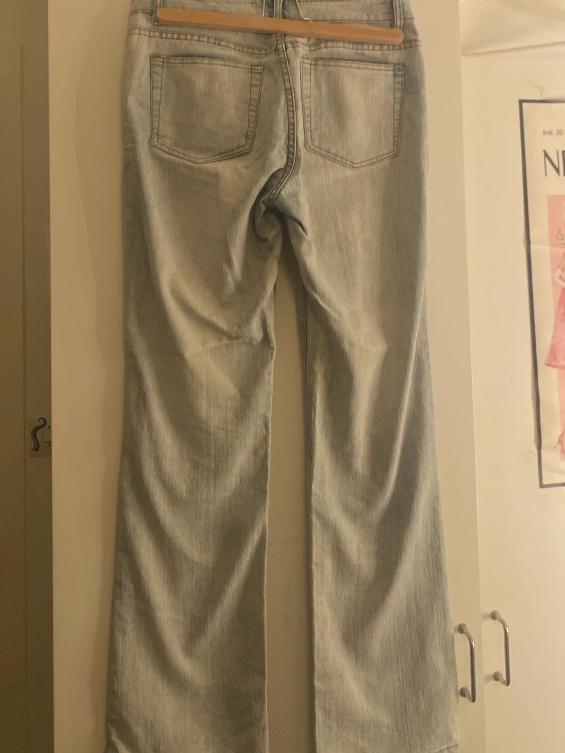 Ljusblå bootcut jeans - 1