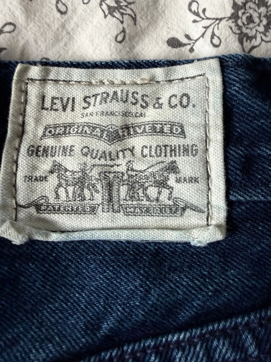 Levi's blå raka jeans - 5