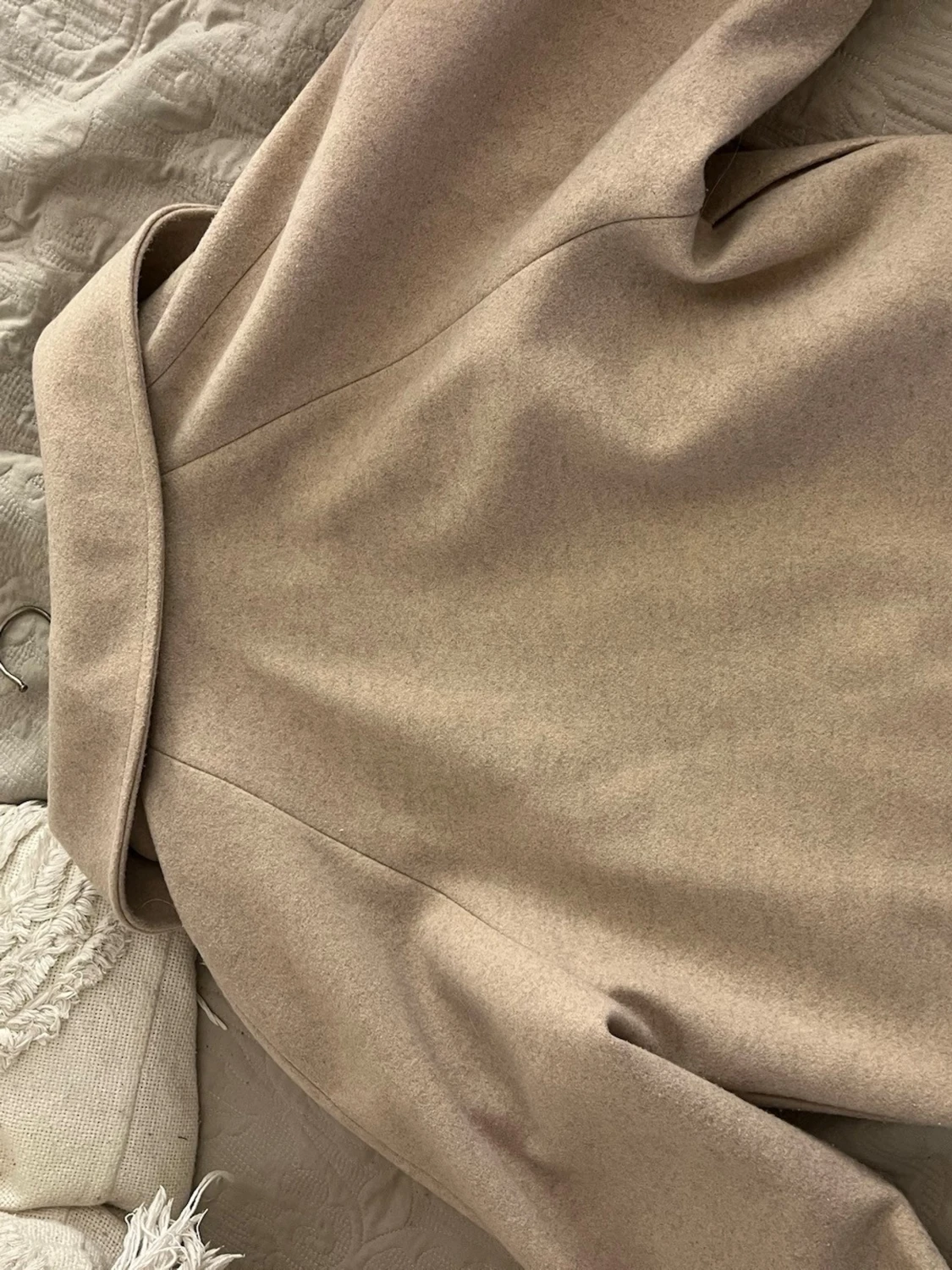 Beige snygg kappa - 2