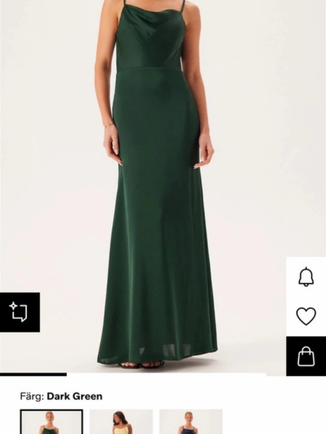 Mörkgrön balklänning - 2