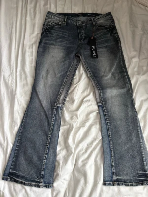 Flared purple jeans - Flared purple jeans, 38, aldrig använda