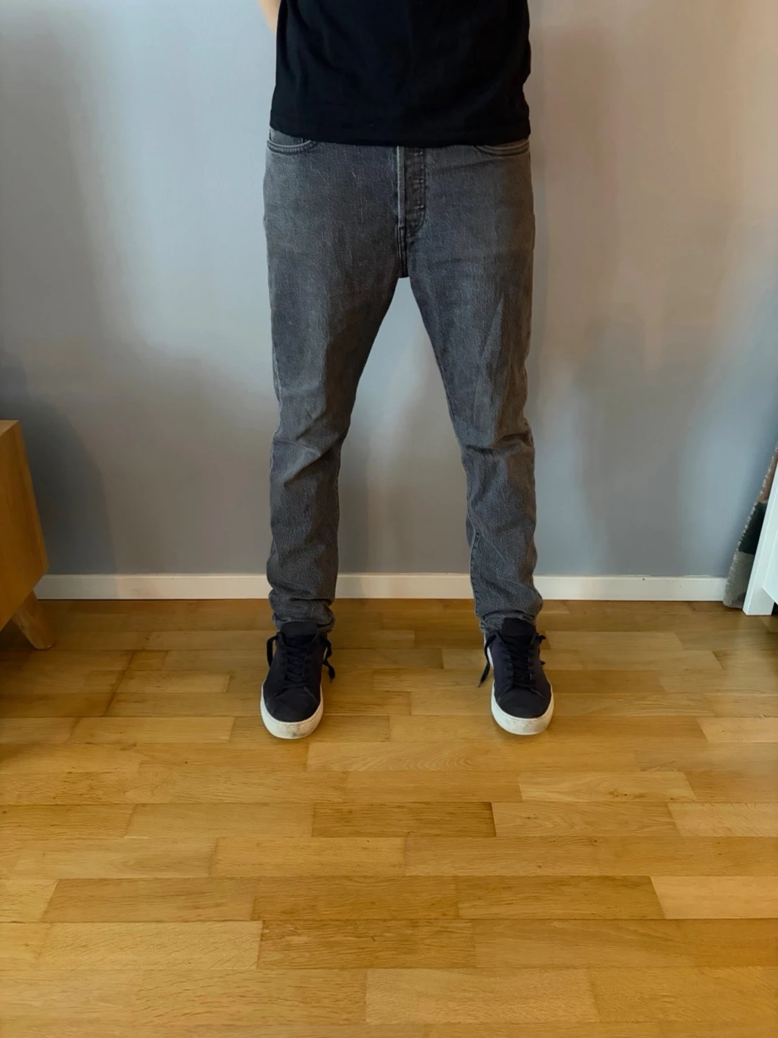 Levis 501 grå jeans W28 L30