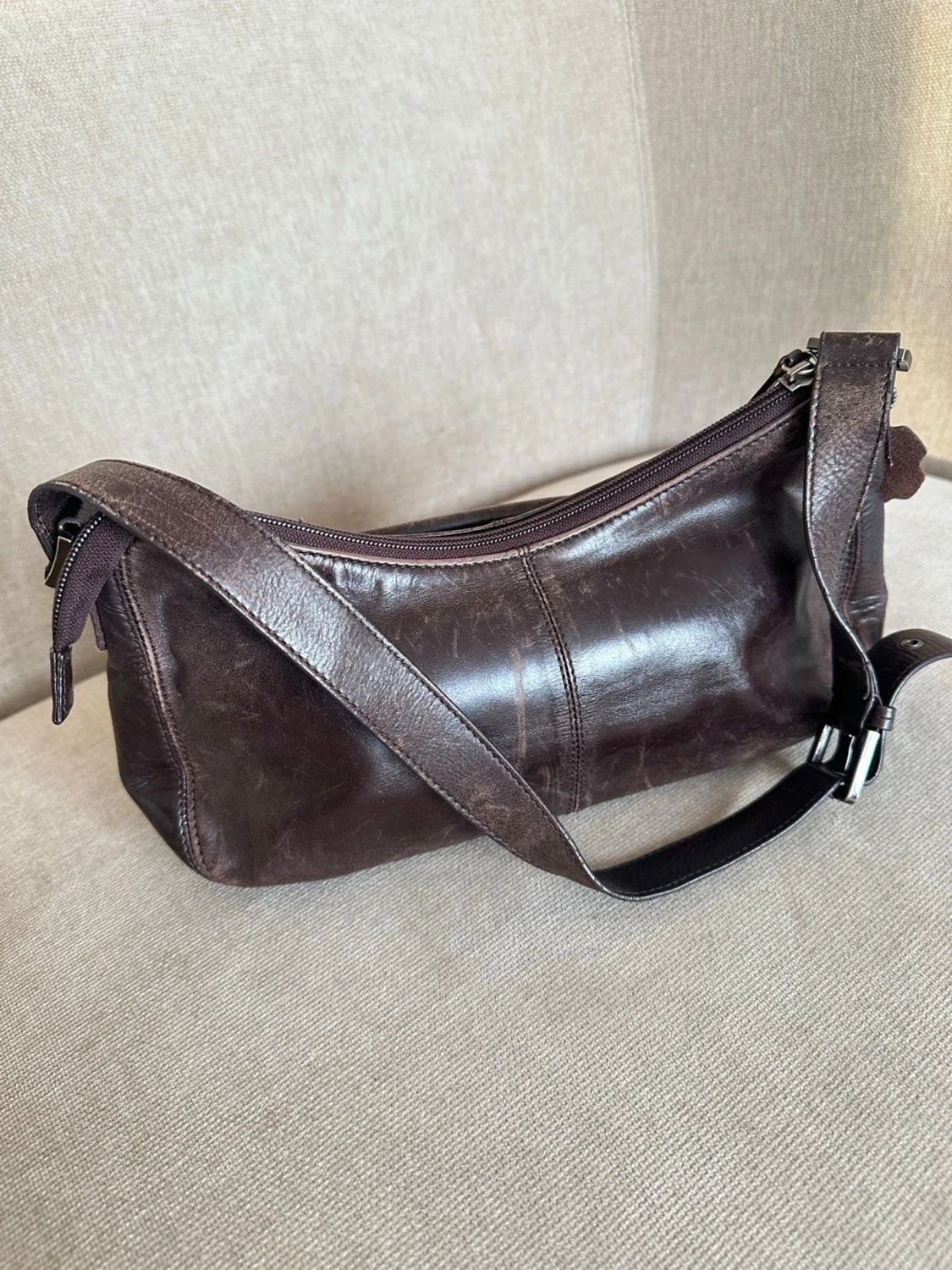 Vintage väska i läder - 1