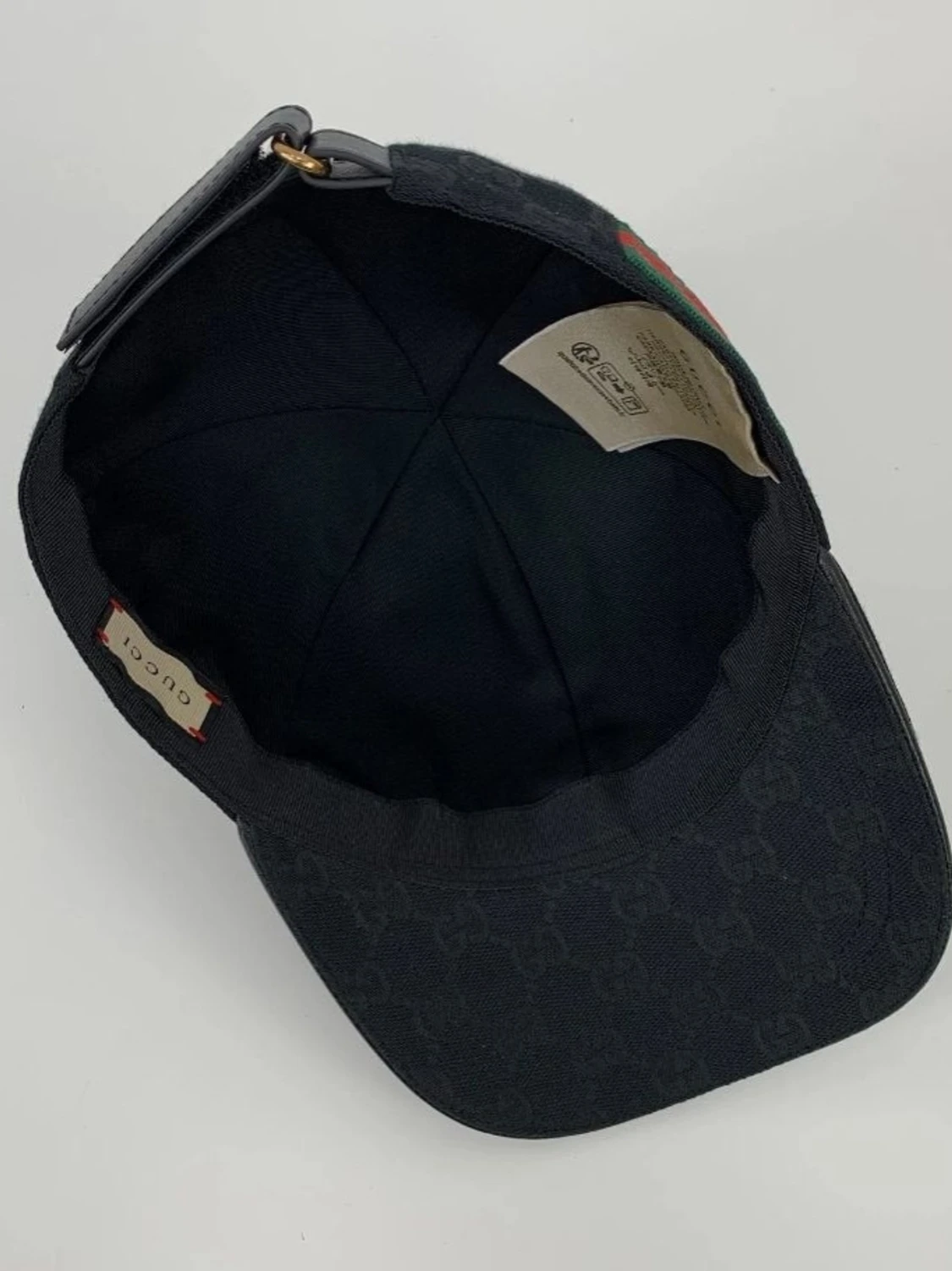 Svart keps från Gucci med GG-mönster - 6