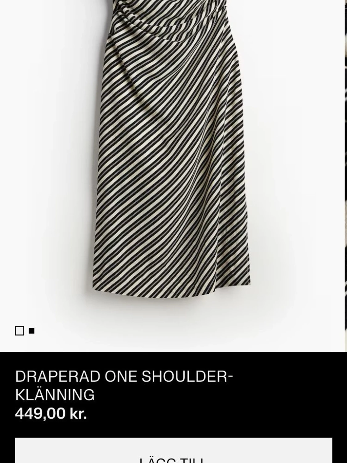 H&m off shoulder klänning