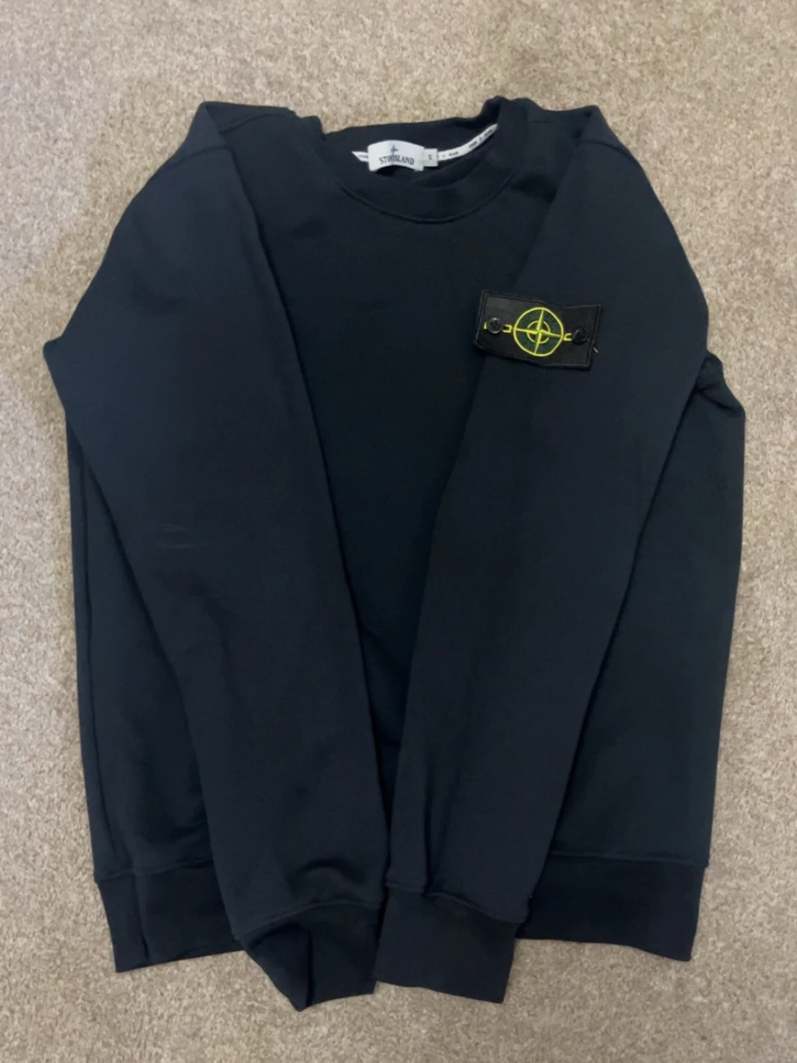 Svart sweatshirt från Stone Island