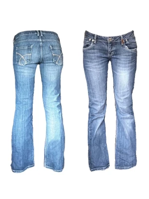 Vintage Lågmidjade bootcut jeans  - Jeans i bootcut passform från märket ”HRC jeans”. De är i mycket bra skick. Midjemåttet: ca. 37cm. Innerbenslängd: ca. 84cm! ❤️