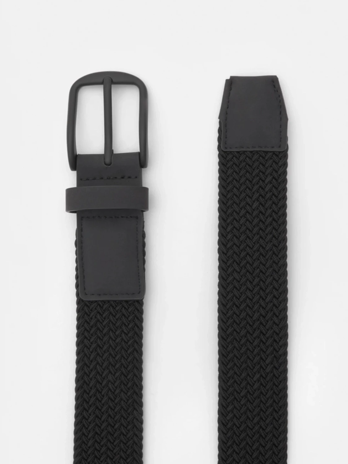 Svart flätat bälte i syntet - 3