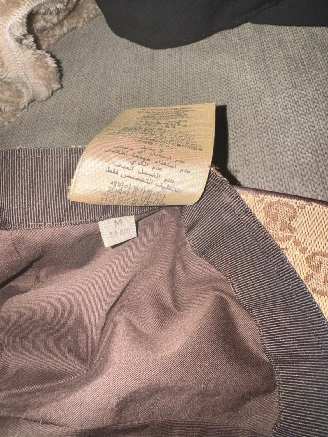 Gucci beige keps med GG-mönster - 3