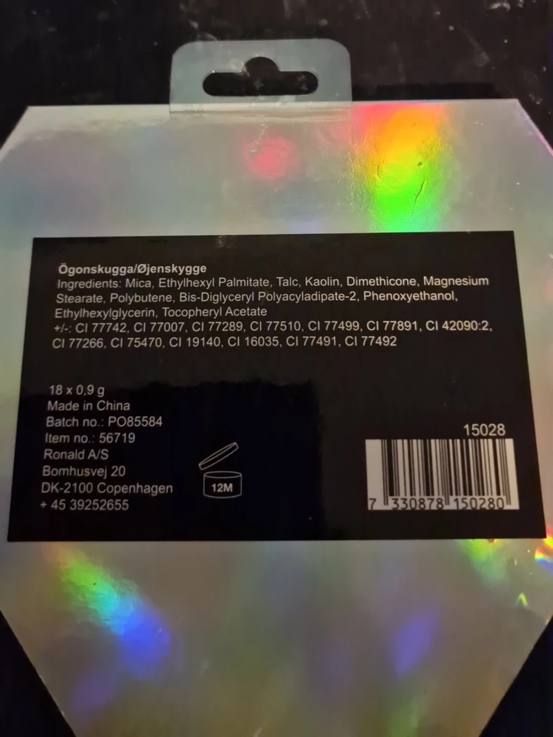 Diamantformad ögonskuggspalett - 2