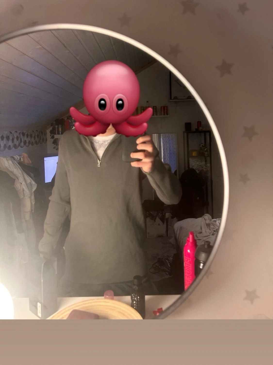 Olivgrön halvzip tröja only&sons - 1