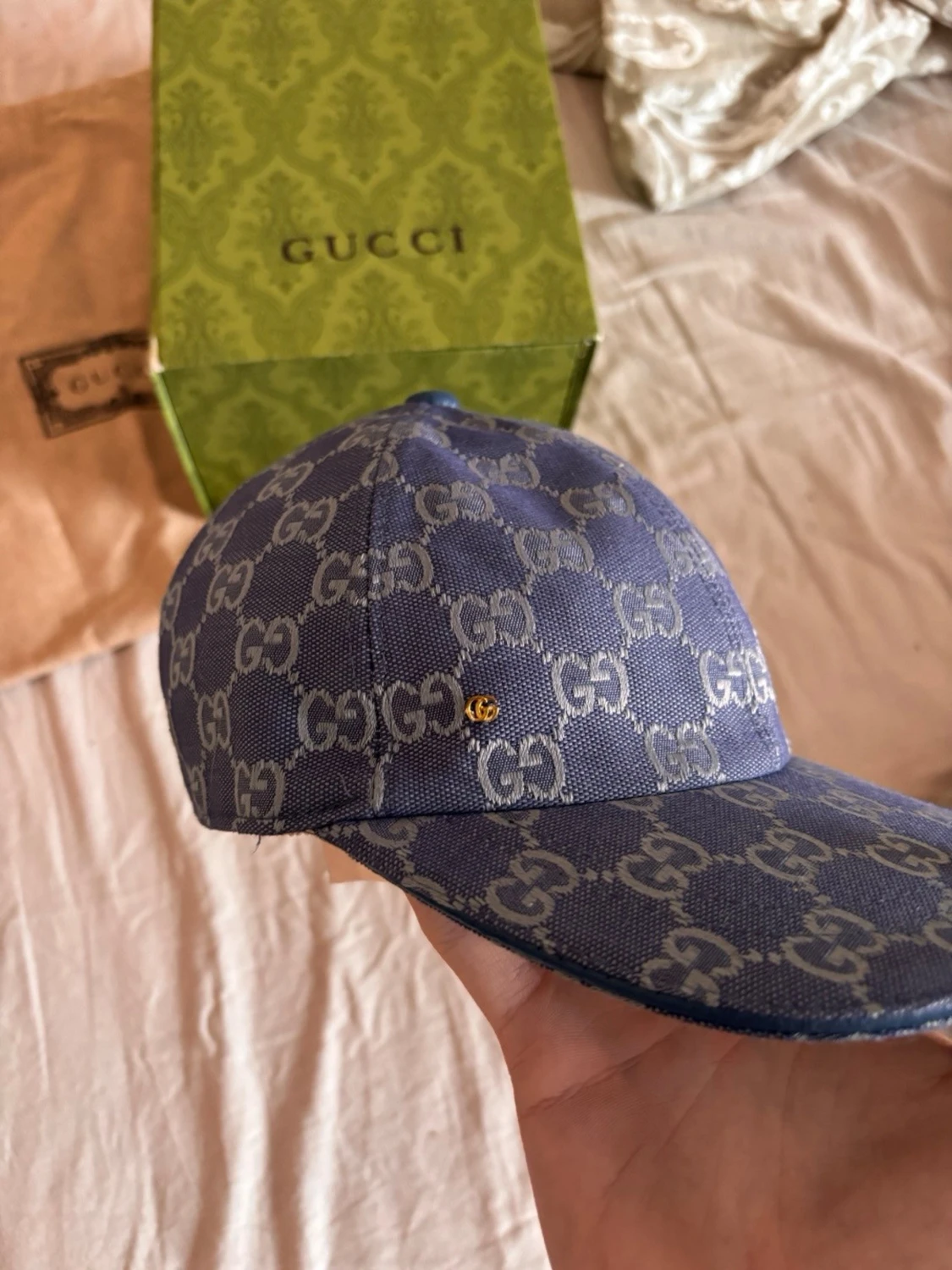 Blå GG-monogram keps från Gucci - 2