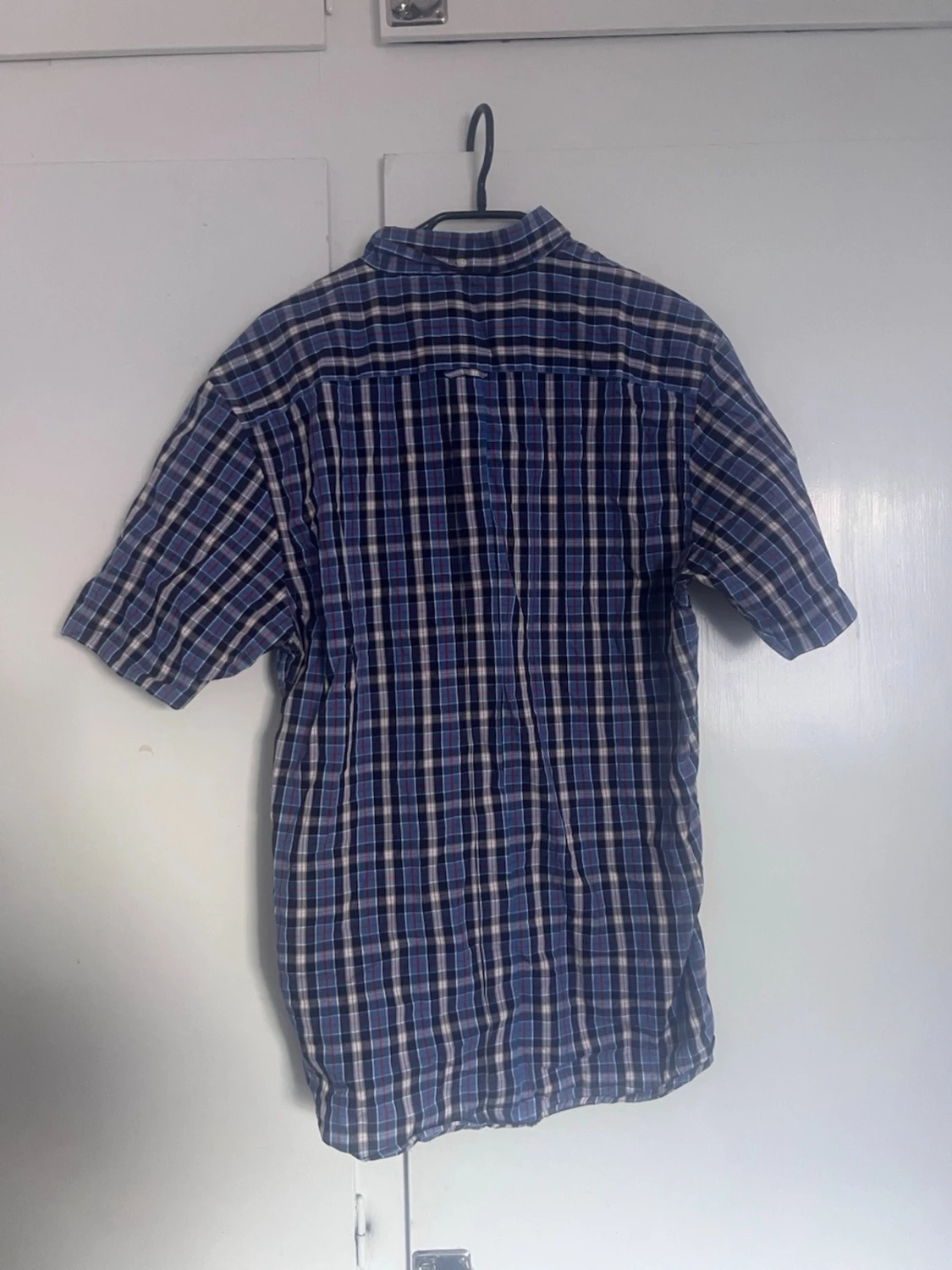 Blårutig kortärmad skjorta Fred Perry - 6