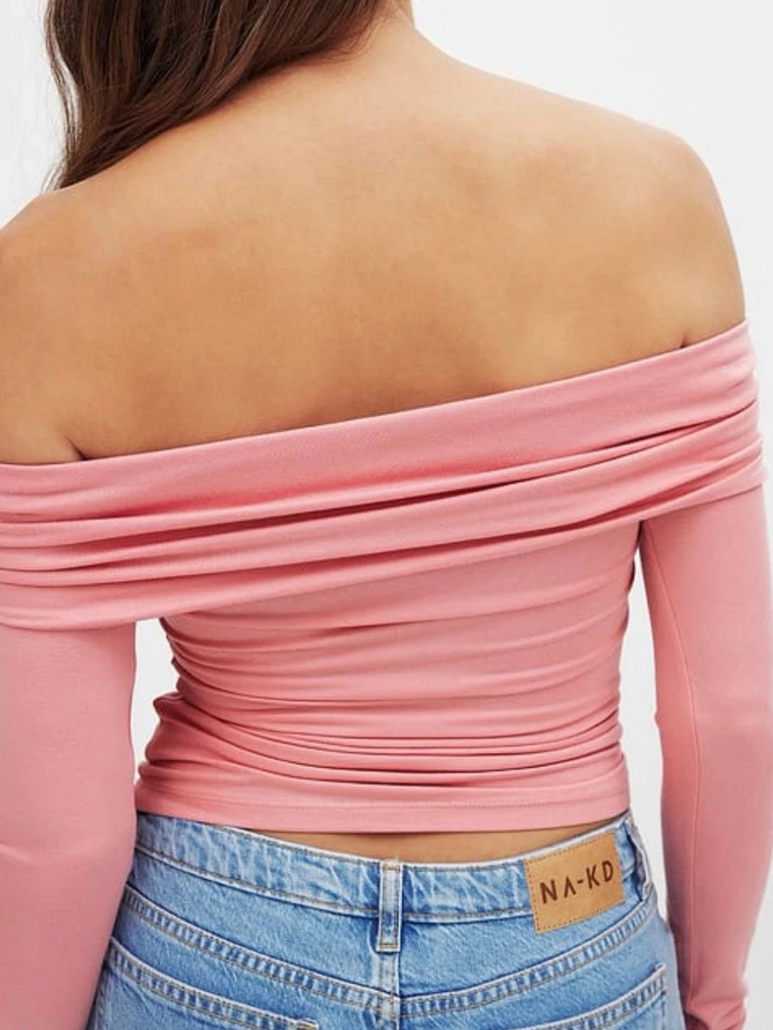 Rosa offshoulder topp från NA-KD - 1