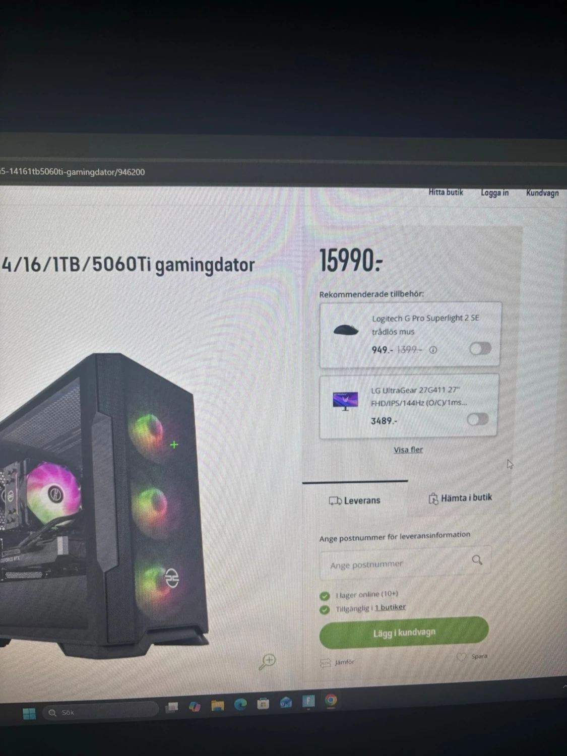 Stationär gamingdator med RGB-belysning - 6