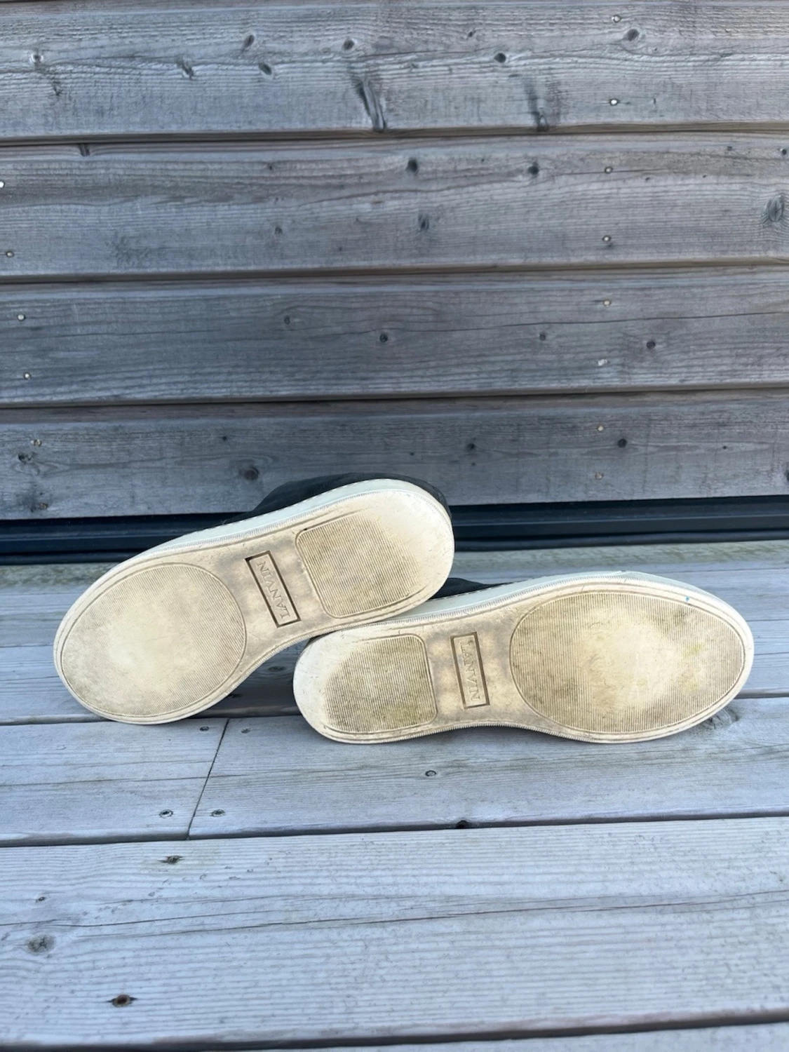 Svarar sneakers med vit sulaoch en fin lanvin  - 4